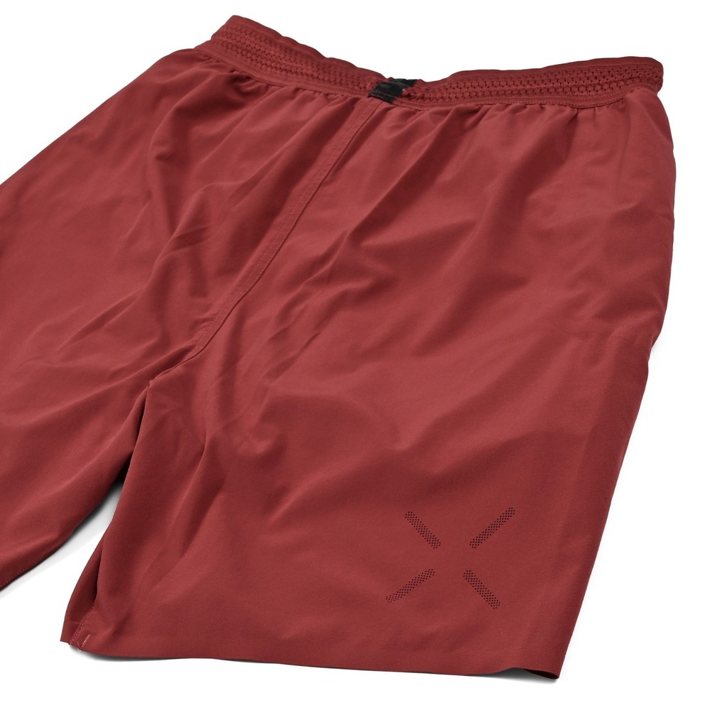Ten Thousand Session Shorts Brick Red 7" Inseam Lined Gym Training Stretch Small